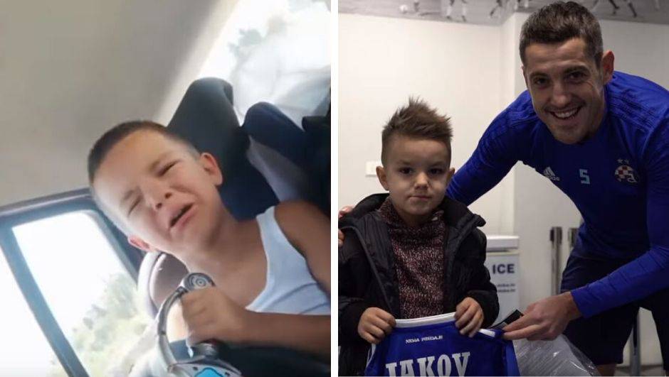 Maleni Jakov (6) plakao zbog Hajduka pa dobio Dinamov dres