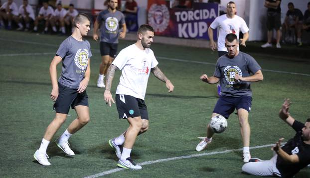 Split: Nogometaš Hajduka Marko Livaja nastupio na malonogometnom Torcida kupu