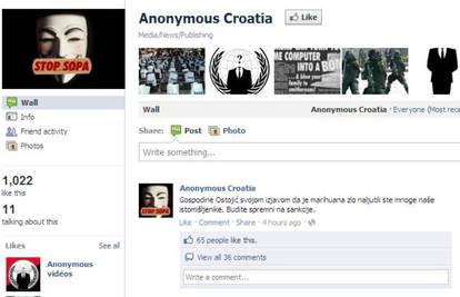 Anonymous Croatia Ostojiću prijeti zbog izjava o marihuani
