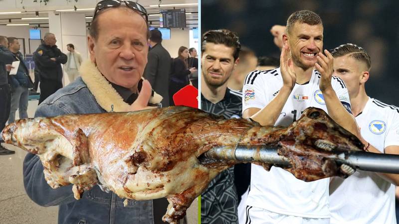 VIDEO Ovo je hit! Navijač BiH sa sobom na ključnu utakmicu za Mundijal ponio pečenu jaretinu