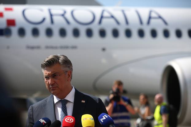 Zagreb: Slijetanje Airbusa A220, novog zrakoplova Croatia Airlinesa