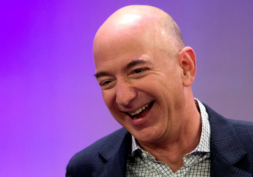 FILE PHOTO - Amazon President Chairman and CEO Bezos speaks in New York City