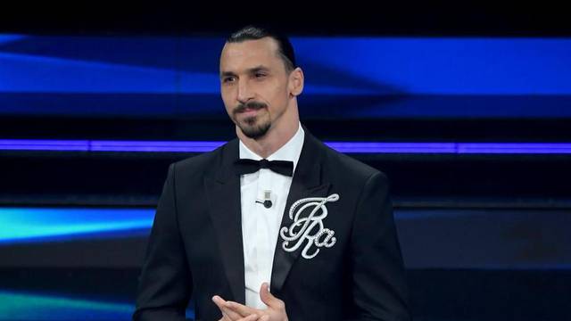 Sanremo, 71st Italian Song Festival, First Evening. Zlatan Ibrahimović