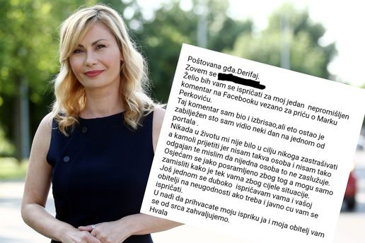 Danka Derifaj objavila poruku isprike od čovjeka koji joj je prijetio zbog slučaja Thompson