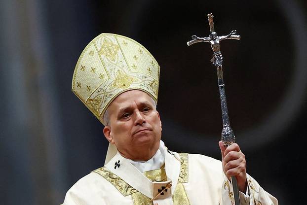 Pope Leo XIV leads the Chrism Mass in St. Peter's Basilica at the Vatican