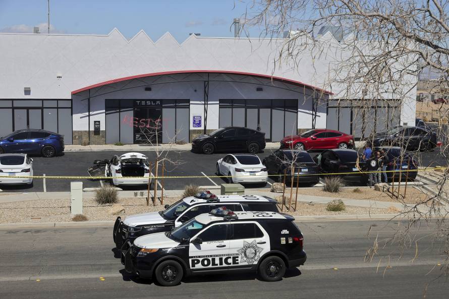 Musk Tesla Vandalism