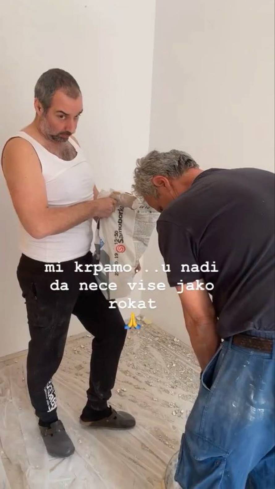 Bojana pokazala oštećenje od potresa: Muž krpa s majstorom