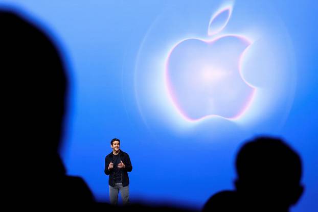 Apple holds event at the Steve Jobs Theater on its campus in Cupertino