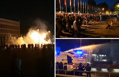 VIDEO Pogledajte snimke kaosa u Ljubljani: Bacali baklje, gađali policajce, oni uzvratili suzavcem