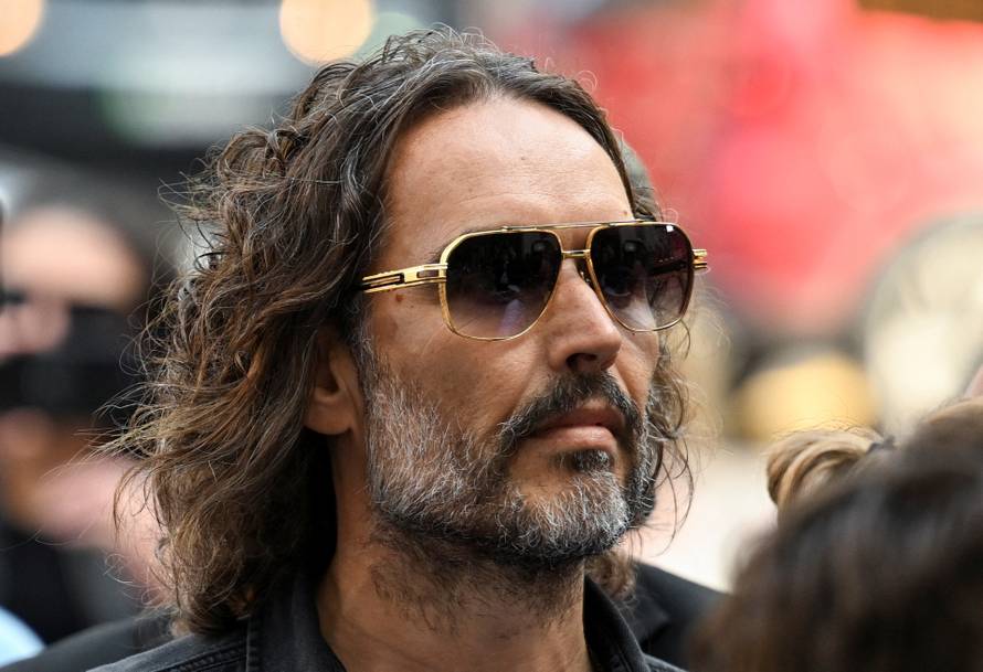 British actor and comedian Russell Brand appears at Westminster Magistrates' Court, in London