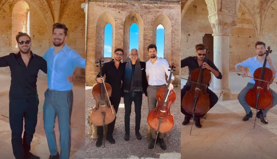 Hauser i Šulić ponovo na okupu: Svirali su u Toskani, a pridružio im se i velikan Andrea Bocelli