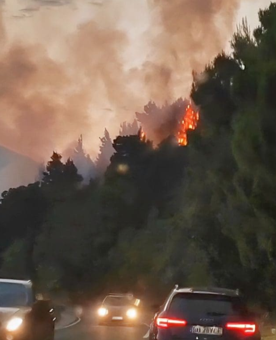 VIDEO Četiri požara kod Brela pod kontrolom, vatrogasci će ostati na terenu čitavu noć