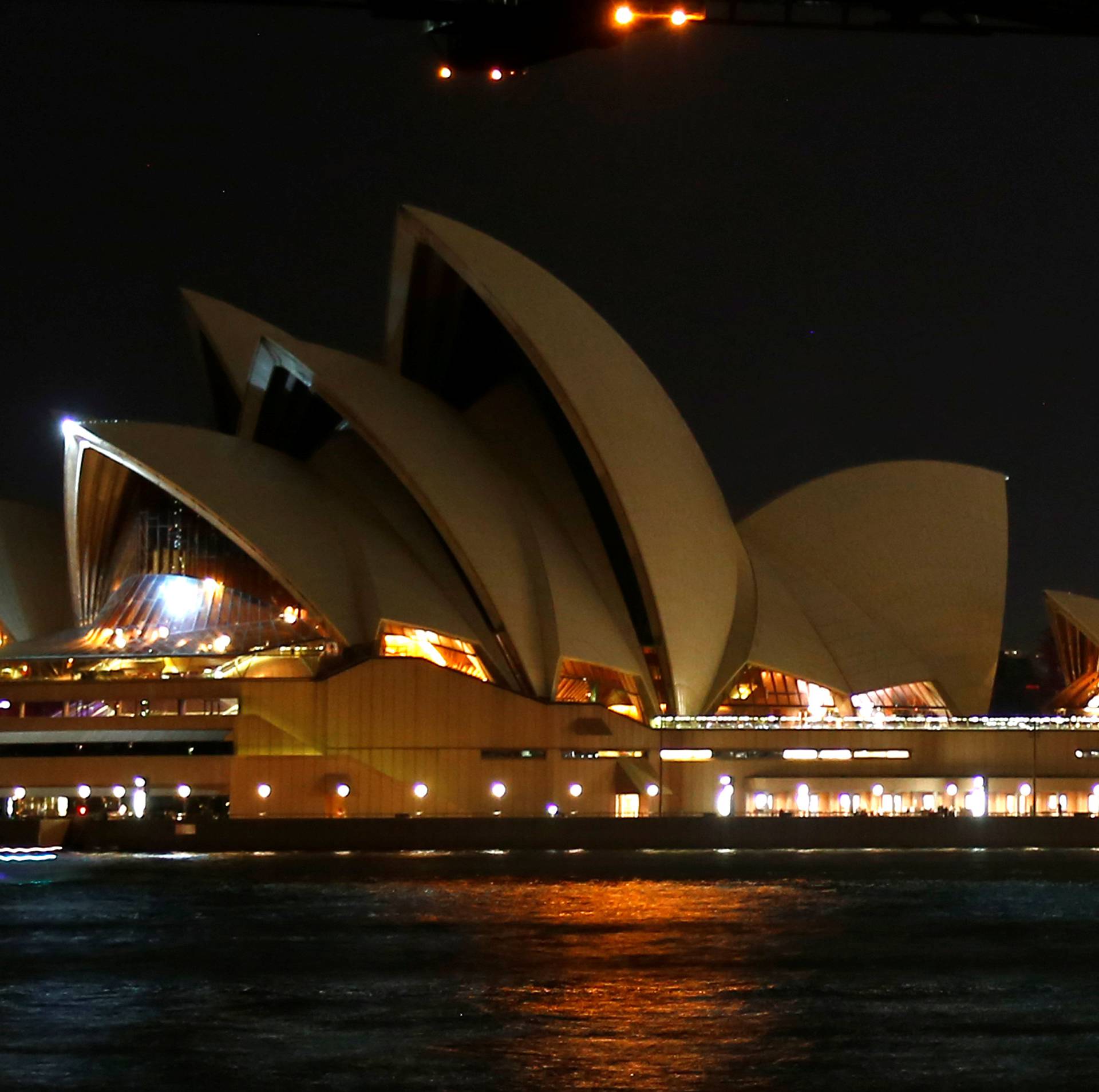 The Sydney Opera House seen during the tenth anniversary of Earth Hour in Sydney