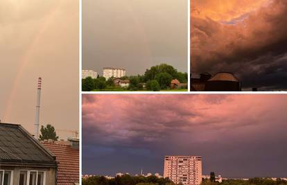 Pogledajte video: Nakon oluje duga na nebu iznad Zagreba