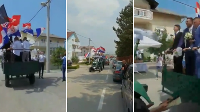 Po mladu u Tomislavgradu došli traktorom: Punica se kladila da će stići brže od njih - pješke!