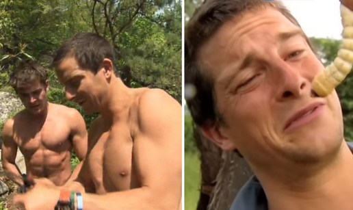 Da vam se smuči: Grylls jeo žive crve, pio iz slonove balege, a u pustinji jeo sirovi jarčev testis...