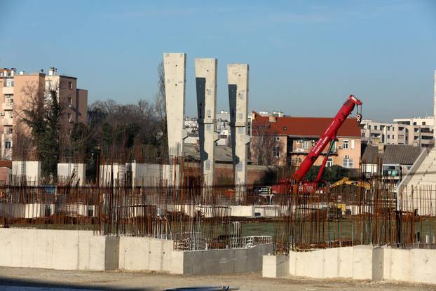 Zagreb: Napreduju radovi na izgradnji stadiona u Kranjčevićevoj