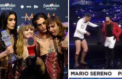 VIDEO Talijanski komentatori vrištali od sreće nakon pobjede na Eurosongu, a onda se skinuli