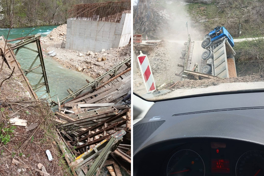FOTO Kamionom krenuo preko mosta u BiH, most propao! '&Ccaron;udo da nije bilo ozlije&dstrok;enih'
