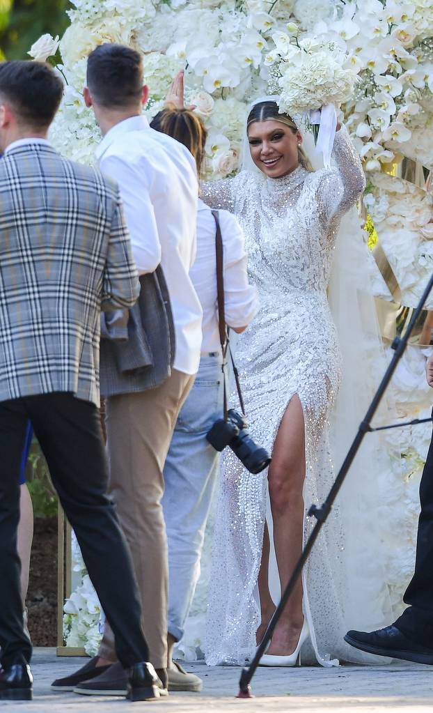 ARHIVA - 2022. EKSKLUZIVNE FOTOGRAFIJE Vara&zcaron;din: Vjen&ccaron;anje Dine Dragije i Tina Jedvaja u dvorcu Leitner