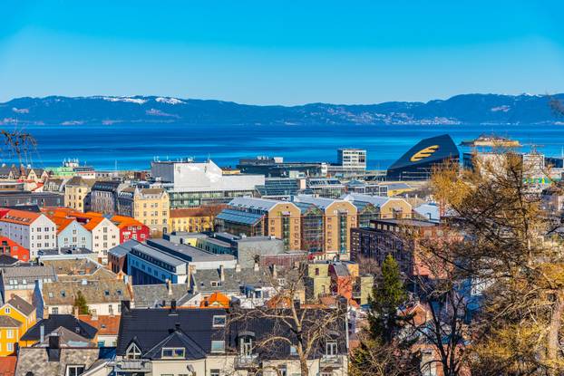 Aerial view of Trondheim, Norway
