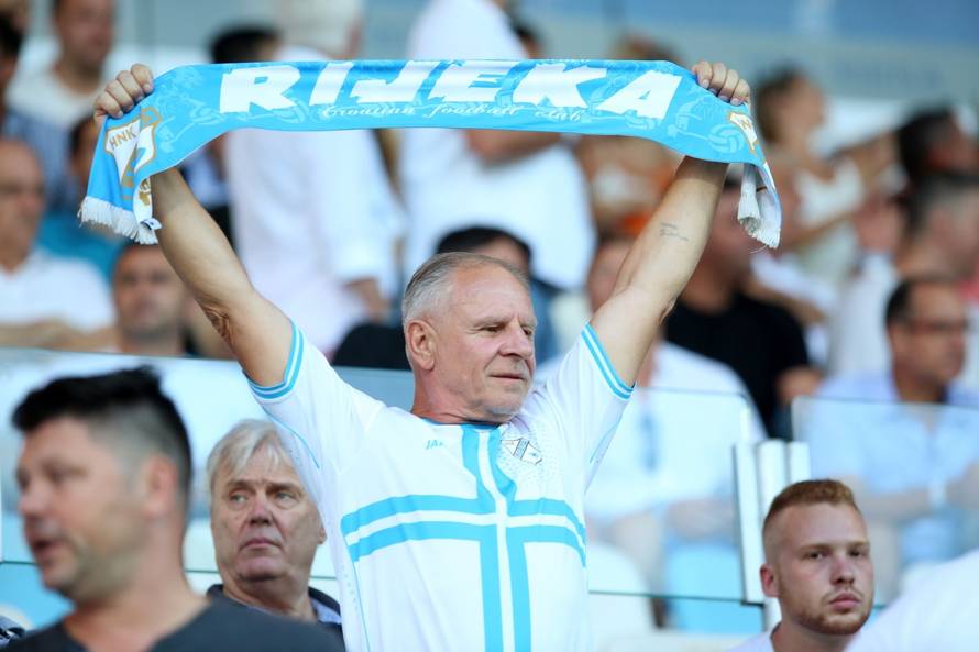 Rijeka: NavijaÄi na nogometnoj utakmici pretkola Europske lige izmeÄu Rijeke i Aberdeena