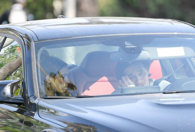 *PREMIUM EXCLUSIVE NO WEB UNTIL 1100AM BST 22ND APRIL* Brooklyn Beckham and Hanna Cross have a heated argument in his car