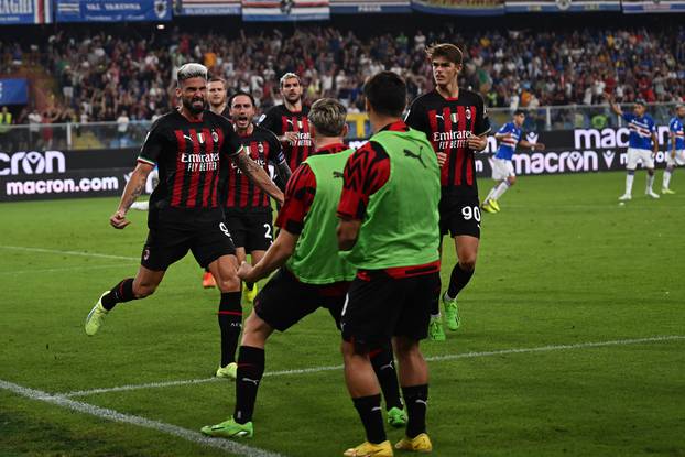 italian soccer Serie A match - UC Sampdoria vs AC Milan