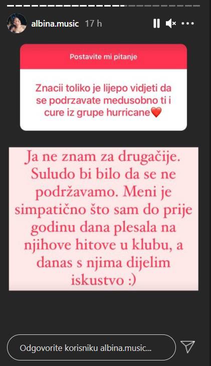 Albina hvali srpske 'Uraganke': 'Nekad sam plesala na njihove hitove, a sad smo konkurencija'