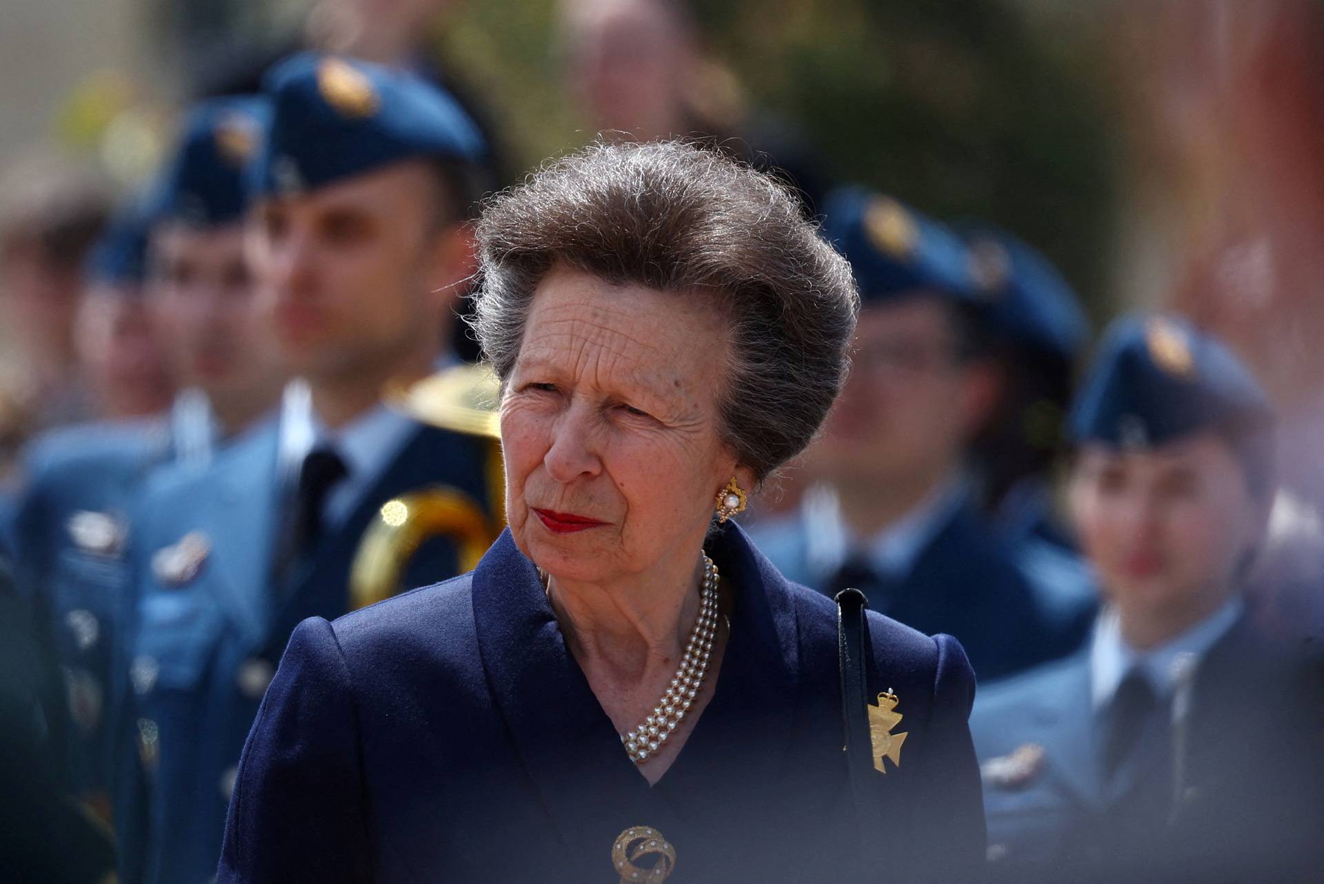 FILE PHOTO: Britain's Princess Royal Anne attends a commemorative event for the 80th anniversary of D-Day, in Normandy