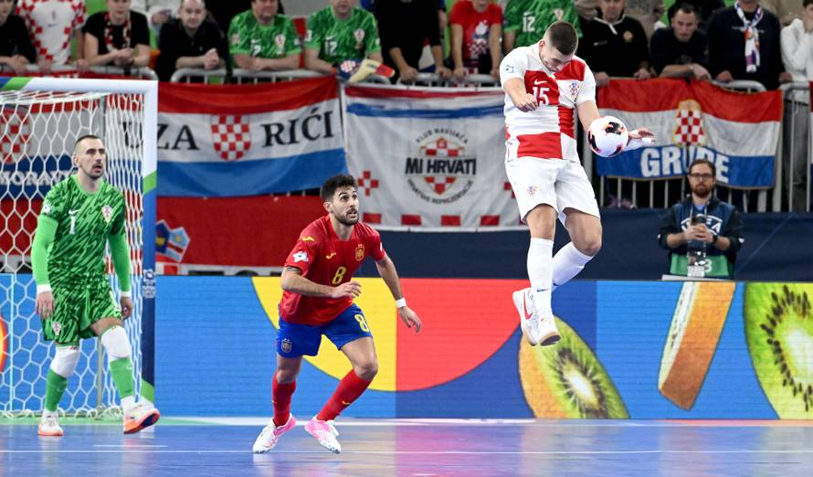 Susret Hrvatske i Španjolske u polufinalu Europskog prvenstva u futsalu