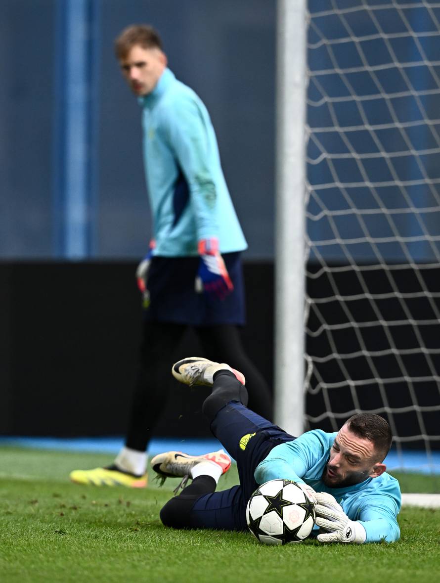 Zagreb: Trening nogometaša Dinama uoči odlaska u Muenchen
