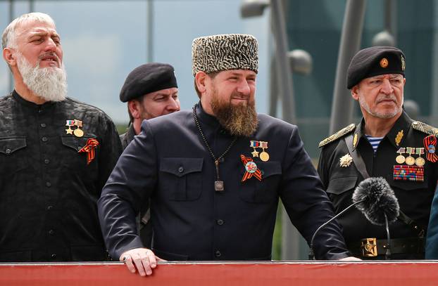 Victory Day Parade in Grozny