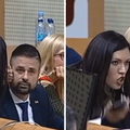 VIDEO Nadrealno: Dodikova zamjenica sjedi u krilu ministra i tješi ga dok ga oporba kritizira