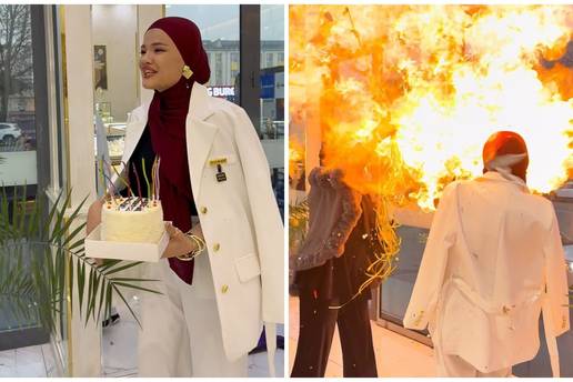 VIDEO &Scaron;iri se snimka: Baloni zbog prskalica 'eksplodirali' slavljenici u lice. Evo reakcije