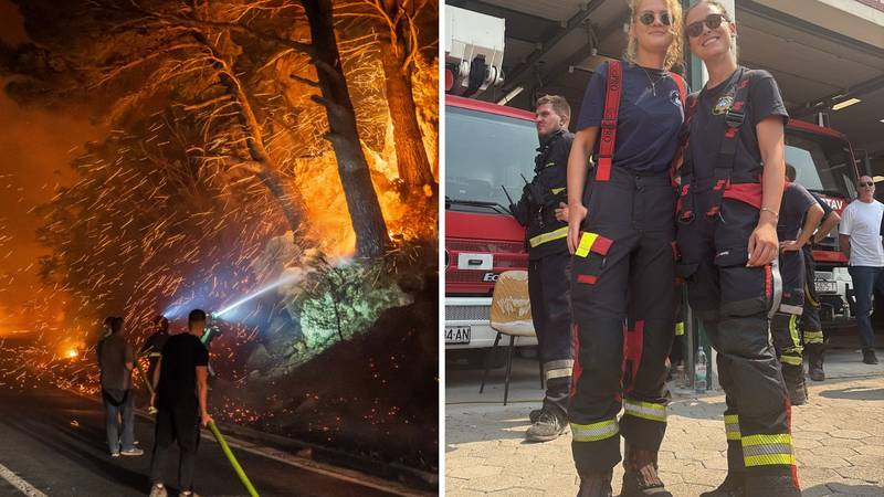 Anamaria i Kristina došle su gasiti požar u Omiš: 'Strah je uvijek tu. Ali kad gori, idemo!'
