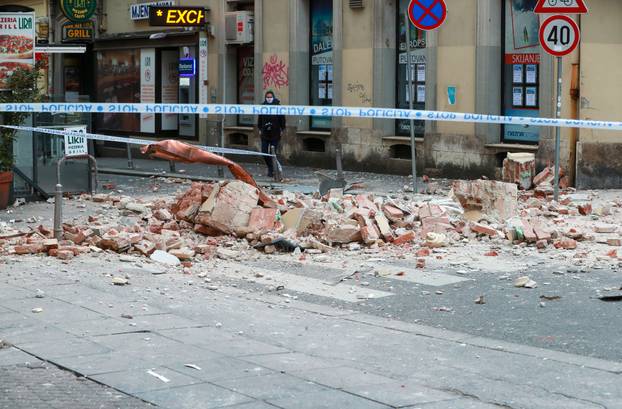 Oštećenja u centru Zagreba nakon potresa