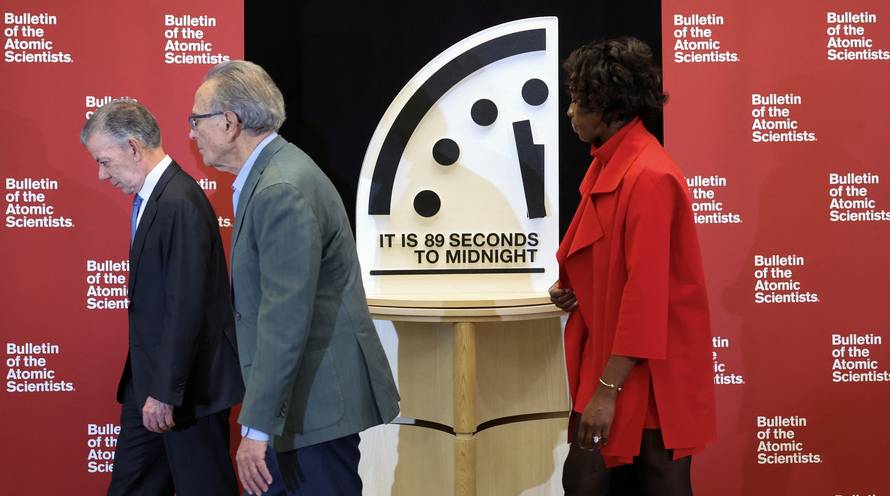 Doomsday clock reveal in Washington