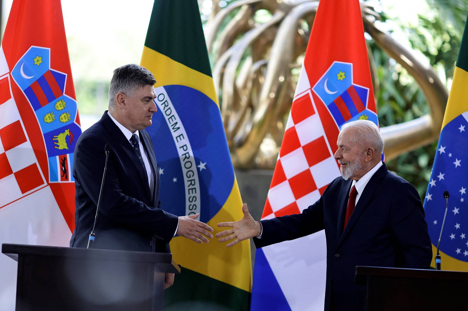 Croatian president meets with Brazil's Lula