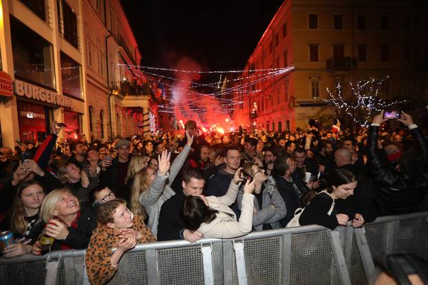 Doček Nove godine u Rijeci na Korzu