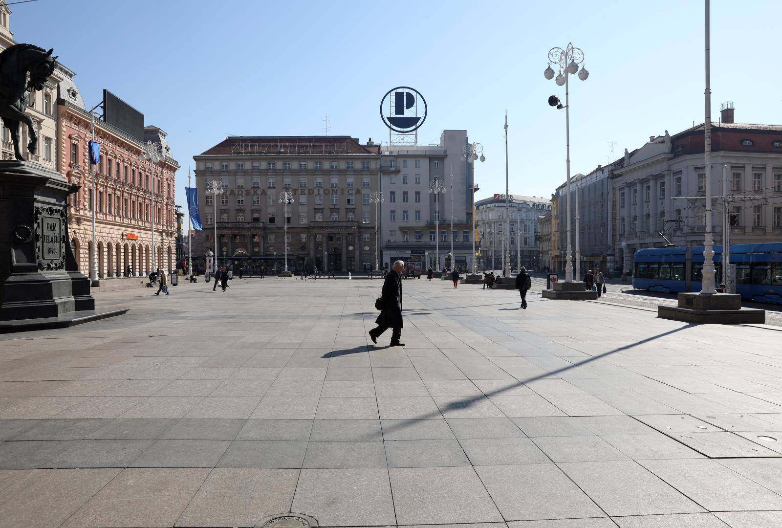 Zatvoreni ugostiteljski objekti u Zagrebu: Kafići i ulice prazni