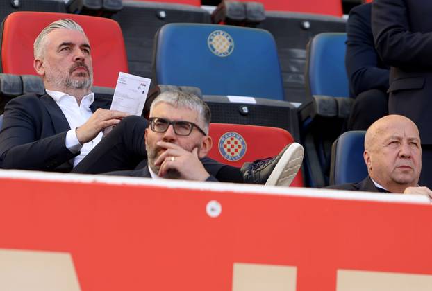 Split: Poznati na tribinamaa tijekom utakmice Hajduka i Dinama 