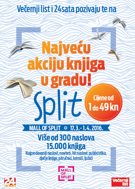 Najveća akcija knjiga u Splitu!