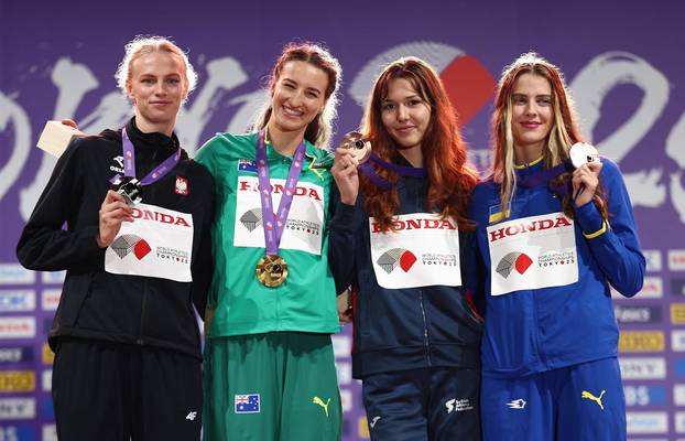 Women's High Jump Medal Ceremony