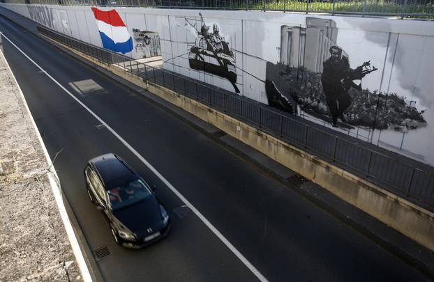 Zagreb: Na mjestu gdje je bio grafit malog princa osvanuo grafit s temom Domovinskog rata