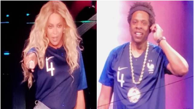 Beyonce i Jay-Z u francuskim dresovima 'slavili' na koncertu