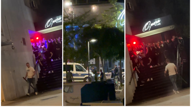 VIDEO Šok u Zadru: 'Metalnom šipkom je mahao prema ljudima ispred kluba. Došla je i policija'