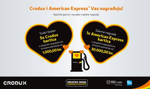 Crodux i American Express vas nagrađuju sa 75.000 kn