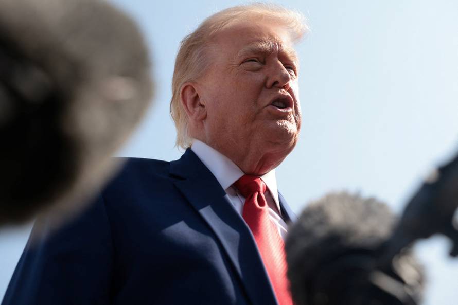 U.S. President Trump departs for Dover to attend dignified transfer for U.S. Army service members killed in the Iran war