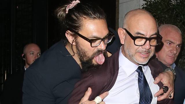 EXCLUSIVE: Excl - Jason Momoa At Gucci Party 3 am